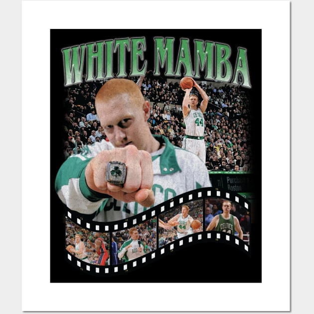 Brian Scalabrine White Mamba Vintage Wall Art by rattraptees